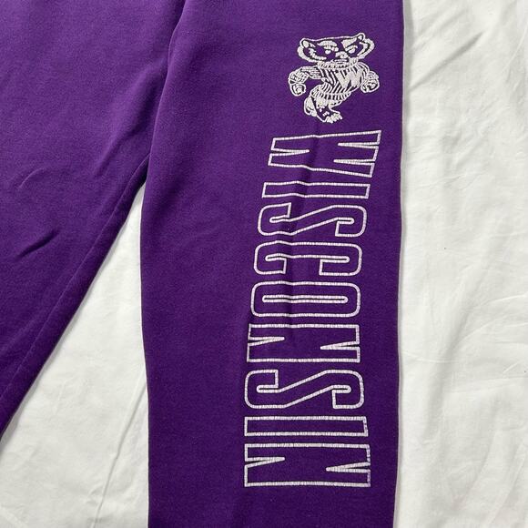 Vintage 80s 90s Men's Santee Sweats Wisconsin Badgers Bucky joggers sweatpants - Picture 2 of 5